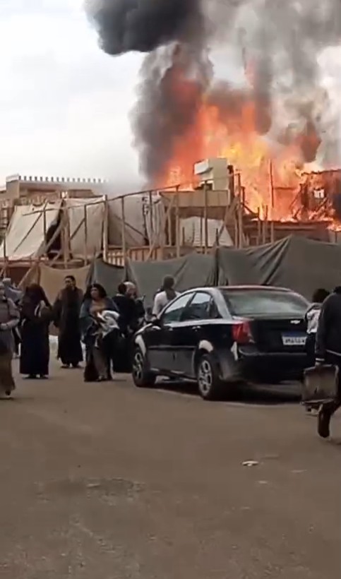 اندلاع حريق مفاجئ خلال تصوير مشاهد مسلسل “جودر - أ